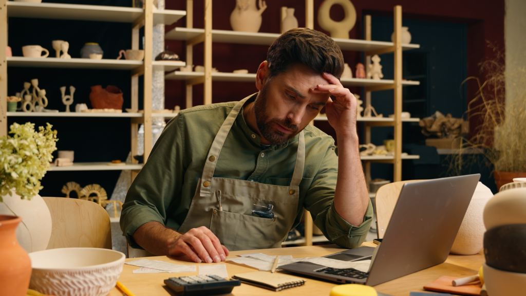 Frustrated cash business owner